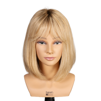 Meg | 12" European Hair Wig with Bangs