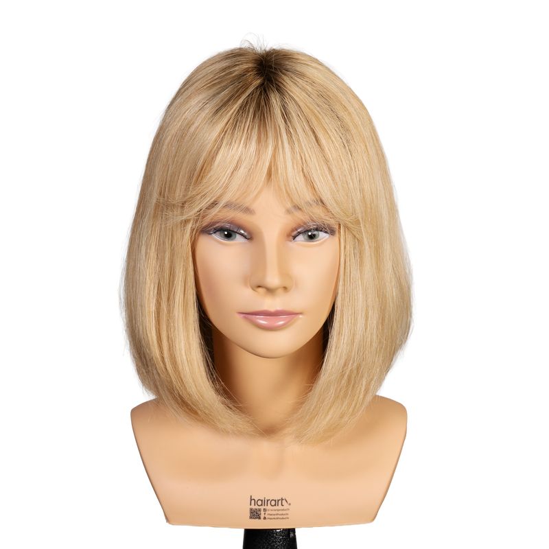 Meg | 12" European Hair Wig with Bangs