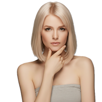 Meg | 12" European Hair Wig with Bangs