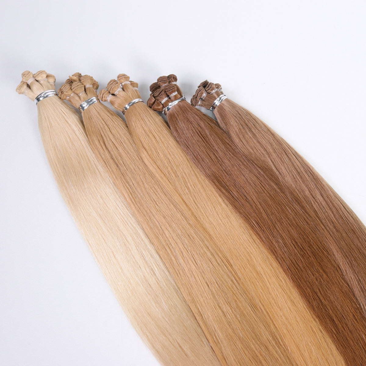 European Hair Hand Made  Extension Weft, 6"